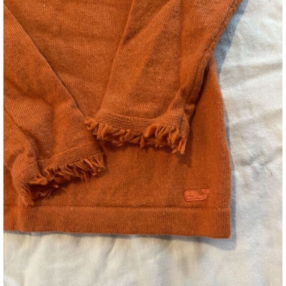 Vineyard Vines Cashmere & Merino Wool Sweater in Orange - Womens XS - Picture 4 of 5